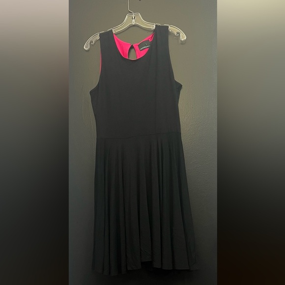 Cynthia Rowley Dresses & Skirts - Cynthia Rowley Black Fit-and-Flare Dress with Pink Lining